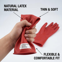 GOL-SIV Class 00 Insulated Electrician Gloves, ASTM D120, 500V, 1 Pair