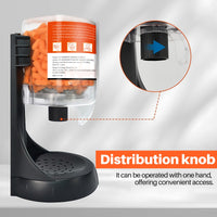 GOL-SIV Earplug Dispenser, 500 Pcs, NRR 33dB, Wall Mount, Orange