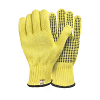 GOL-SIV Heat Cut Resistant Gloves,Aramid Oven Gloves with Fingers, Silicone Beads Thick Knit Design,Machine Washable - Grill Mitts for Men & Women(Silicone Beads, Large)