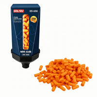 GOL-SIV Earplug Dispenser, with 250 Pairs Earplug, NRR 32dB, Wall Mount