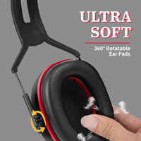 GOL-SIV SNR25-35dB Safety Ear Muffs by Decibel Adjustable,Sound Proof Ear Protection For Adults,Noise Reduction For Shooting,Gun Range,Airport,Lawn Mowing,Woodworking