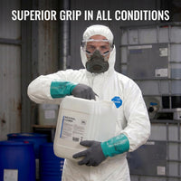 GOL-SIV Nitrile Chemical Resistant Work Gloves, M, 6 Pairs