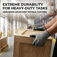 GOL-SIV Micro-Foam Nitrile Work Gloves, 15-Gauge Seamless Knit, Sandy Grip for Mechanics & Assembly,High Dexterity, Oil Resistant, Breathable Open Back Hand Protection(M, 3 pairs)