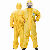 GOL-SIV 6-Pack Hazmat Suit with Hood - Type 3/4 Chemical Liquid Splash Protective Coveralls for Pressure Washing & Hazardous Handling (XXXL)