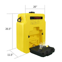 GOL-SIV Portable Eyewash Station, 14 Gallon, Wall Mount, Dual Spray