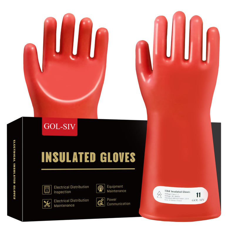 GOL-SIV Class 1 Insulated Electrician Gloves, ASTM D120, 7500V
