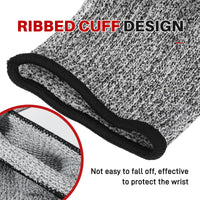 GOL-SIV Arm Protectors For Thin Skin And Bruising, Cut Resistant Sleeves For Men Women, A5 Level Farmer Sleeve For Gardening (Black & Grey, 2pairs, 11.8 In)