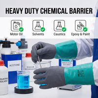 GOL-SIV Nitrile Chemical Resistant Work Gloves, M