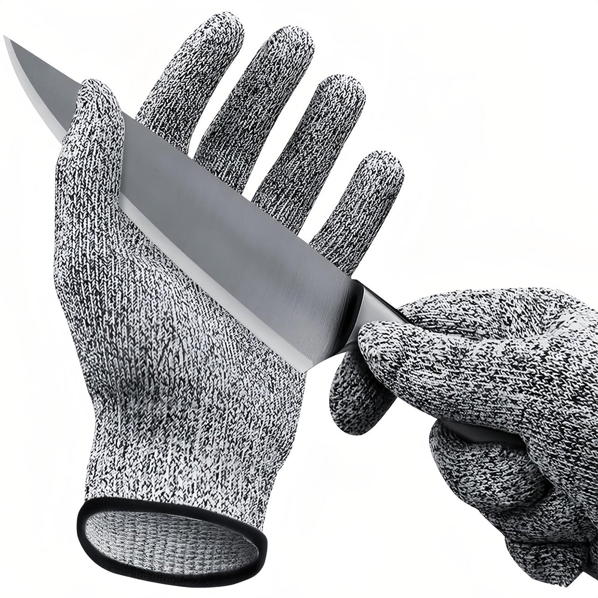 GOL-SIV Cut Resistant Work Gloves, ANSI A4 Food Grade Cutting Gloves for Che for Kitchen Meat Cutting,Metal Fabrication, Wood Working,Non Slip, Breathable Large