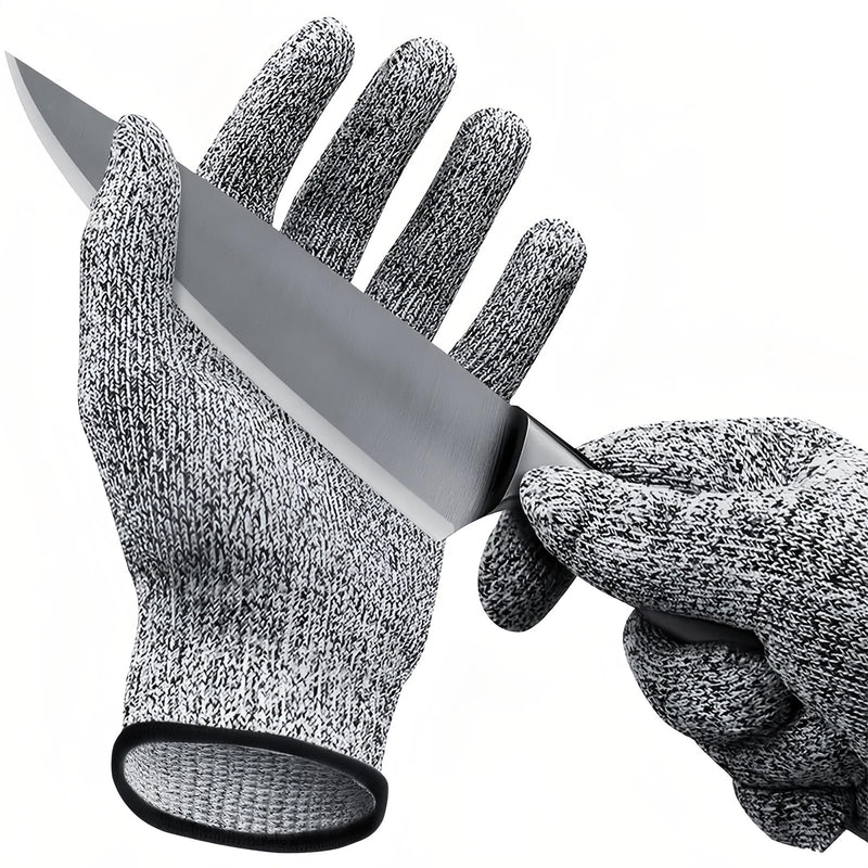 GOL-SIV Cut Resistant Work Gloves, ANSI A4 Food Grade Cutting Gloves for Che for Kitchen Meat Cutting,Metal Fabrication, Wood Working,Non Slip, Breathable Large