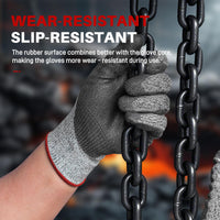 GOL-SIV ANSI A3 Cut Resistant Work Gloves,Nitrile Coated Cut Proof Gloves For Automotive Repair, Machining, Logistics Handling,Woodworking,Touch Screen,Durable(M)