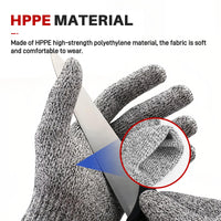 GOL-SIV Cut Resistant Work Gloves, ANSI A4 Food Grade Cutting Gloves for Che for Kitchen Meat Cutting,Metal Fabrication, Wood Working,Non Slip, Breathable, Medium