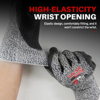 GOL-SIV Cut Resistant Work Gloves,Level 3 Cut Proof Glove With Pu Coated,Safety Work Gloves For Metal Fabrication,Wood Working,Construction,Small