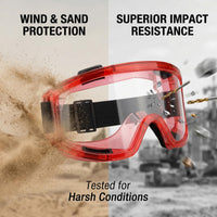 GOL-SIV Anti Fog Safety Goggles, Ansi Z87.1 | 6 Packs
