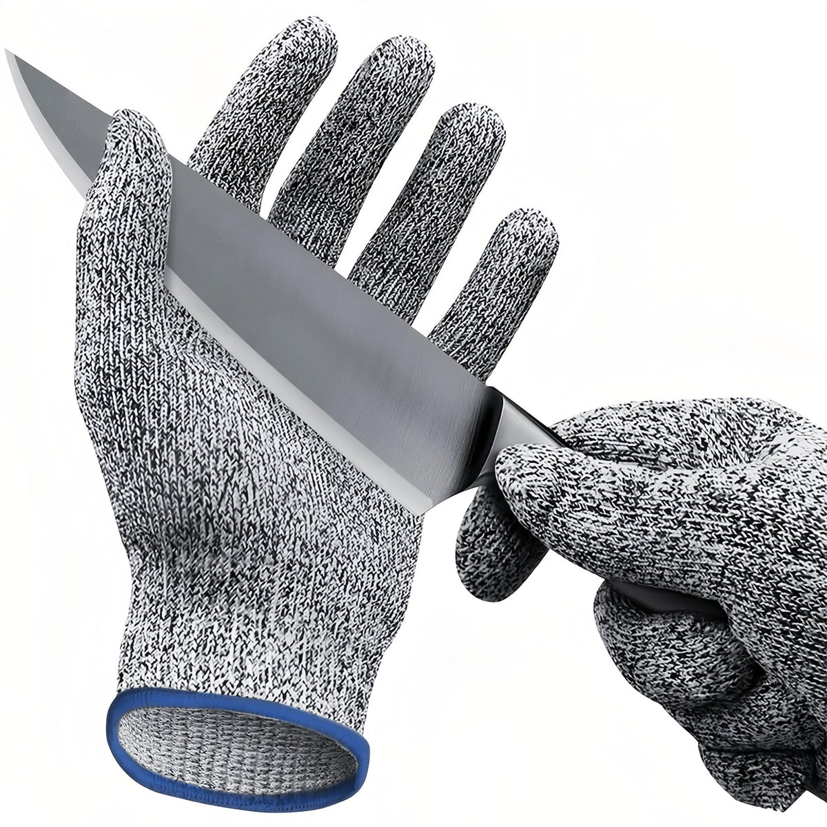 GOL-SIV Cut Resistant Work Gloves, ANSI A4 Food Grade Cutting Gloves for Che for Kitchen Meat Cutting,Metal Fabrication, Wood Working,Non Slip, Breathable, Medium