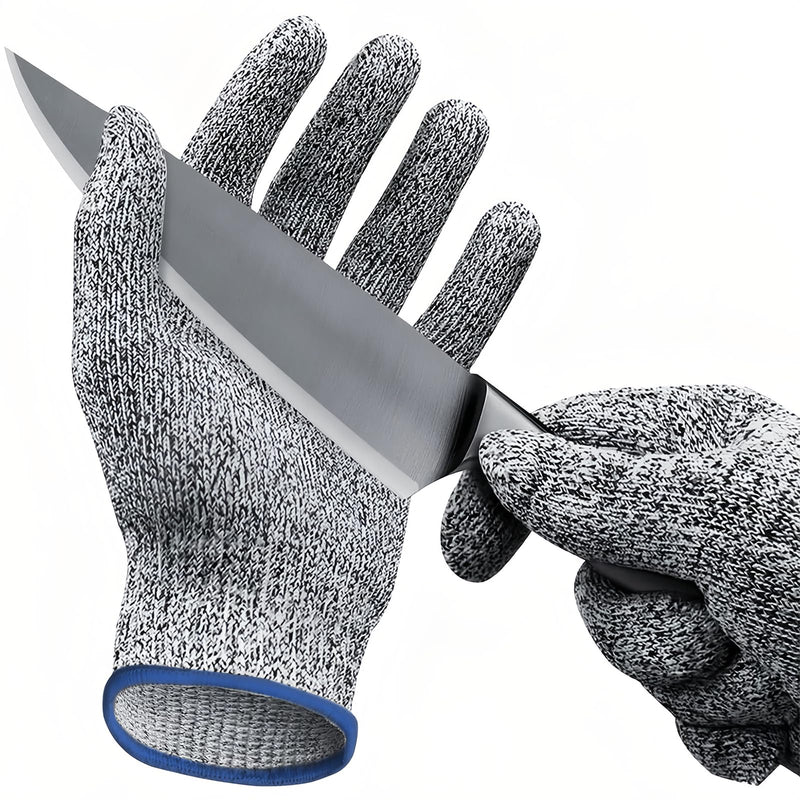 GOL-SIV Cut Resistant Work Gloves, ANSI A4 Food Grade Cutting Gloves for Che for Kitchen Meat Cutting,Metal Fabrication, Wood Working,Non Slip, Breathable, Medium