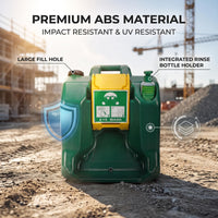 GOL-SIV 16 Gallon Portable Eyewash Station, ANSI Z358.1 Compliant Gravity Fed Emergency Eye Wash, Wall Mountable ABS Equipment with Handle for Industrial Chemical Worksites & Manufacturing