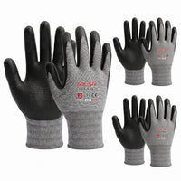 GOL-SIV 15-Gauge Micro-Foam Nitrile Work Gloves for Men and Women, Precision Assembly Utility Gloves, Breathable Snug Fit, Oil Resistant Grip, 3 Pairs, Size M