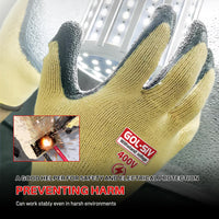 GOL-SIV 400V Insulated Electrician Gloves, Rubber, Non-Slip, Large