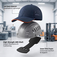 GOL-SIV Bump Cap Safety Hat, ABS Shell with Shock Absorbing EVA Foam
