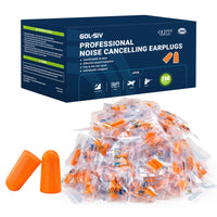 GOL-SIV 200 Pairs Foam Ear Plugs - 38dB(NRR 33dB) Noise Reduction
