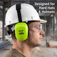 GOL-SIV Behind-the-Head Ear Muffs, SNR 30dB, Hard Hat Compatible
