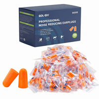 GOL-SIV Foam Ear Plugs (100 Pairs), NRR 33 Maximum Noise Reduction Disposable Earplugs, Hearing Protection for Construction, Shooting Range, Industrial Work, Loud Machinery, Sleeping & Snoring
