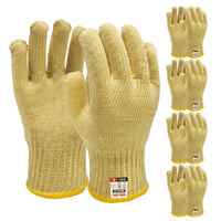 GOL-SIV 5 Pairs Cut Resistant Work Gloves, 7-Gauge Heavy Duty Aramid Fiber, Heat & Cut Protection for Small Hands, Women. Ideal for Metal Glass Handling, Woodworking & Industrial Assembly, S