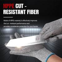 GOL-SIV Cut Resistant Work Gloves, Level 3 Cut Proof Glove with PU Coated, Safety Work Gloves for Metal Fabrication, Wood Working, Construction, Medium